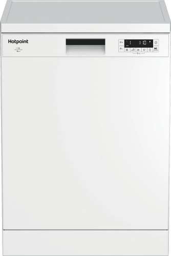 Посудомоечная машина HOTPOINT HF 5C84 DW,  полноразмерная, напольная, 59.8см, загрузка 15 комплектов, белая [869894700020]